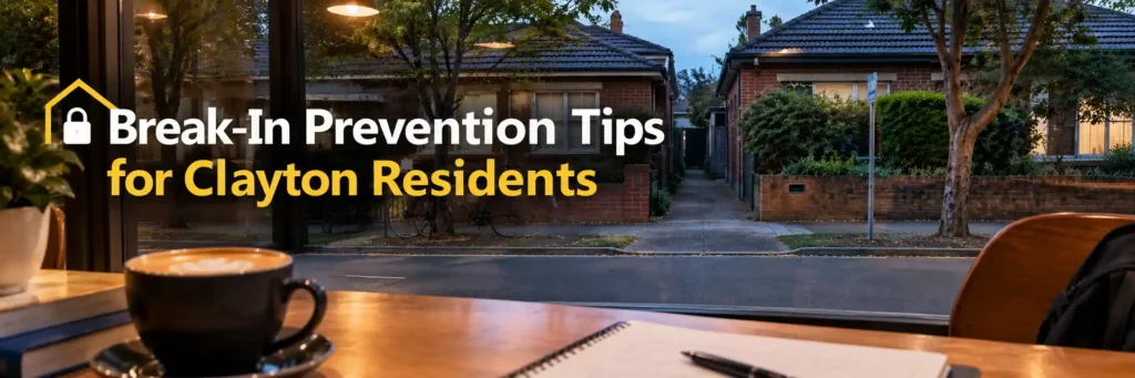 Break-in prevention tips for Clayton residents with suburban homes and residential security considerations